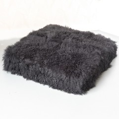 CUSHION TIBETIAN BLACK 80 